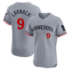 Minnesota Twins #9 Trevor Larnach Player Gray FEDASGOGEHome Limited Elite Stitched Jerseys