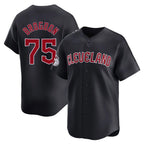 Cleveland Guardians #75 Connor Brogdon Player Navy FEDASGOGE Limited Home Game Stitched Jerseys
