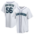 Seattle Mariners #56 Randy Arozarena White FEDASGOGE Home Replica Jersey