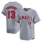 Los Angeles Angels #13 Drew Pomeranz Player Gray FEDASGOGE Home Limited Stitched Jerseys