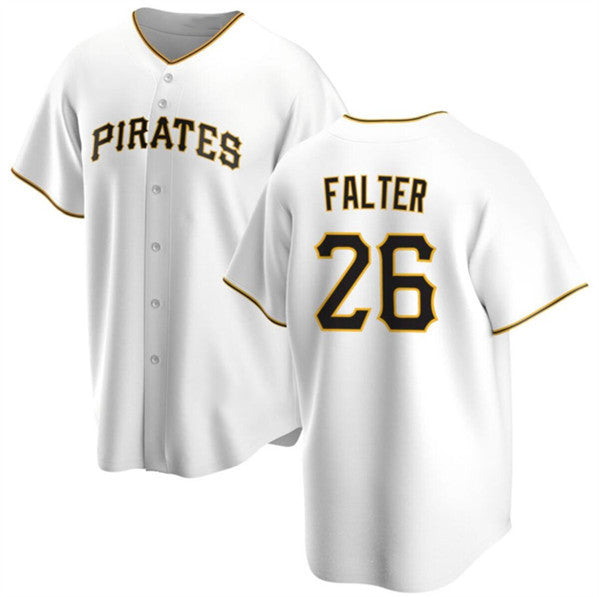 Pittsburgh Pirates #26 Bailey Falter White FEDASGOGE Cool Base Stitched Jersey
