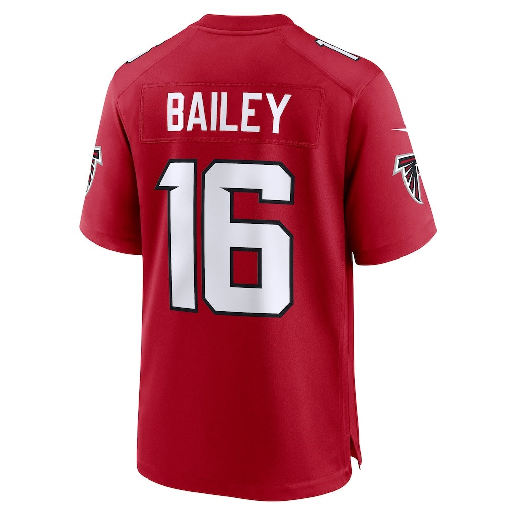 A.Falcons #16 Jake Bailey Red FEDASGOGE Team Game Jersey