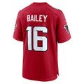 A.Falcons #16 Jake Bailey Red FEDASGOGE Team Game Jersey