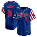 Baltimore Orioles #8 Cal Ripken Player Royal FEDASGOGE Independence Day Vapor Premier Limited Home Game Stitched Jerseys