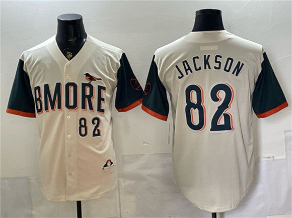 Baltimore Orioles #82 Jeremiah Jackson Natural FEDASGOGE 2026 City Connect Stadium Stitched Jersey