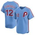 Philadelphia Phillies #12 Kyle Schwarber Light Blue FEDASGOGE Alternate Limited Jersey
