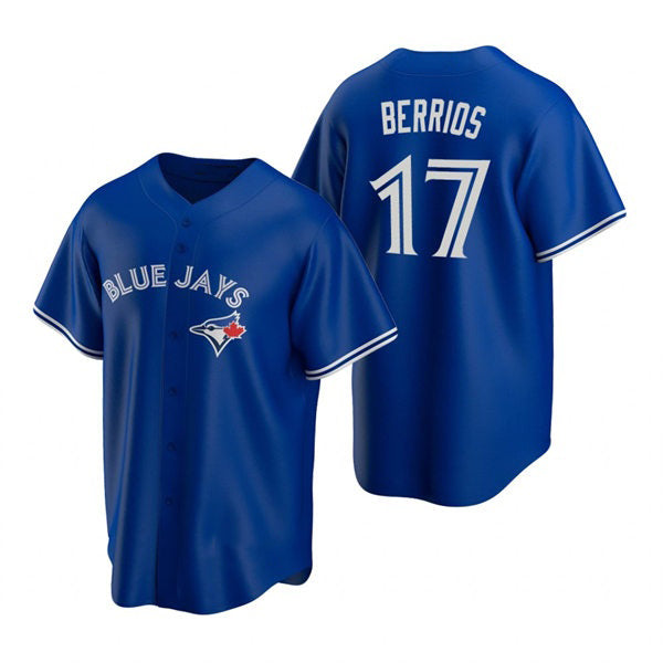 Toronto Blue Jays #17 Jose Berrios Royal FEDASGOGE Alternate Cool Base Jersey