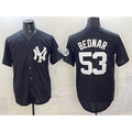 New York Yankees #53 David Bednar Black FEDASGOGE Stitched Jersey