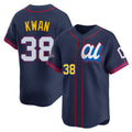 Cleveland Guardians #38 Steven Kwan Player Navy FEDASGOGE American League All-Star Edition Limited Home Stitched Jerseys