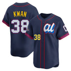 Cleveland Guardians #38 Steven Kwan Player Navy FEDASGOGE American League All-Star Edition Limited Home Stitched Jerseys