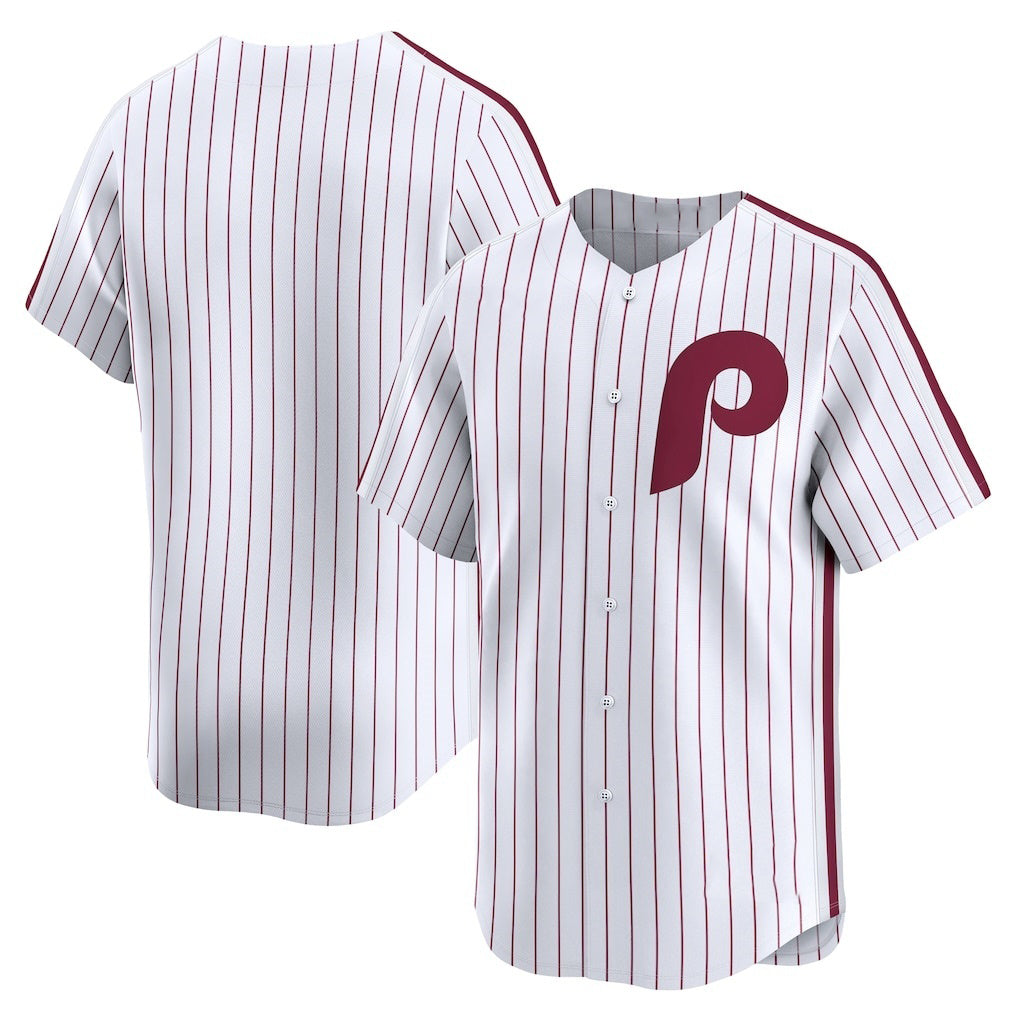 Philadelphia Phillies White FEDASGOGE Throwback Cooperstown Collection Limited Jersey