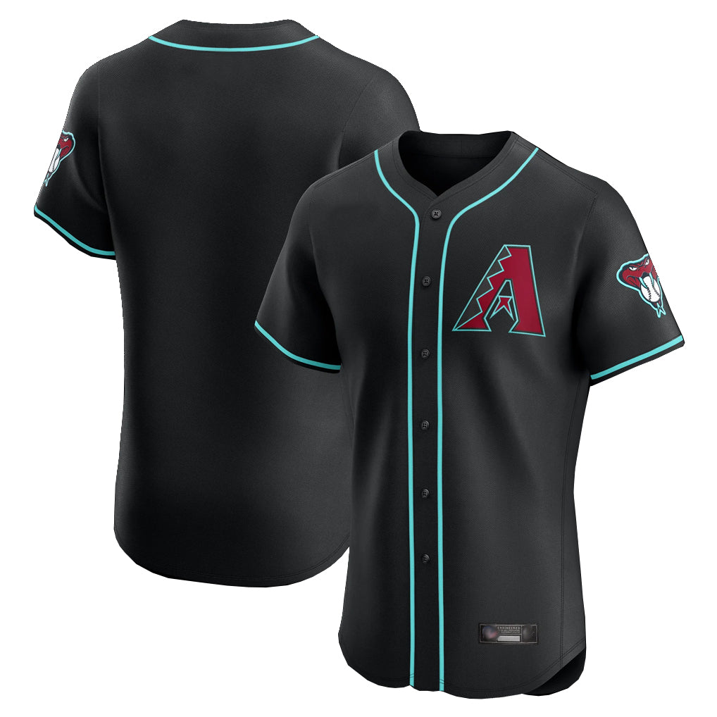 Arizona Diamondbacks Black FEDASGOGE Limited Limited Elite Home Game Blank Player Stitched Jerseys