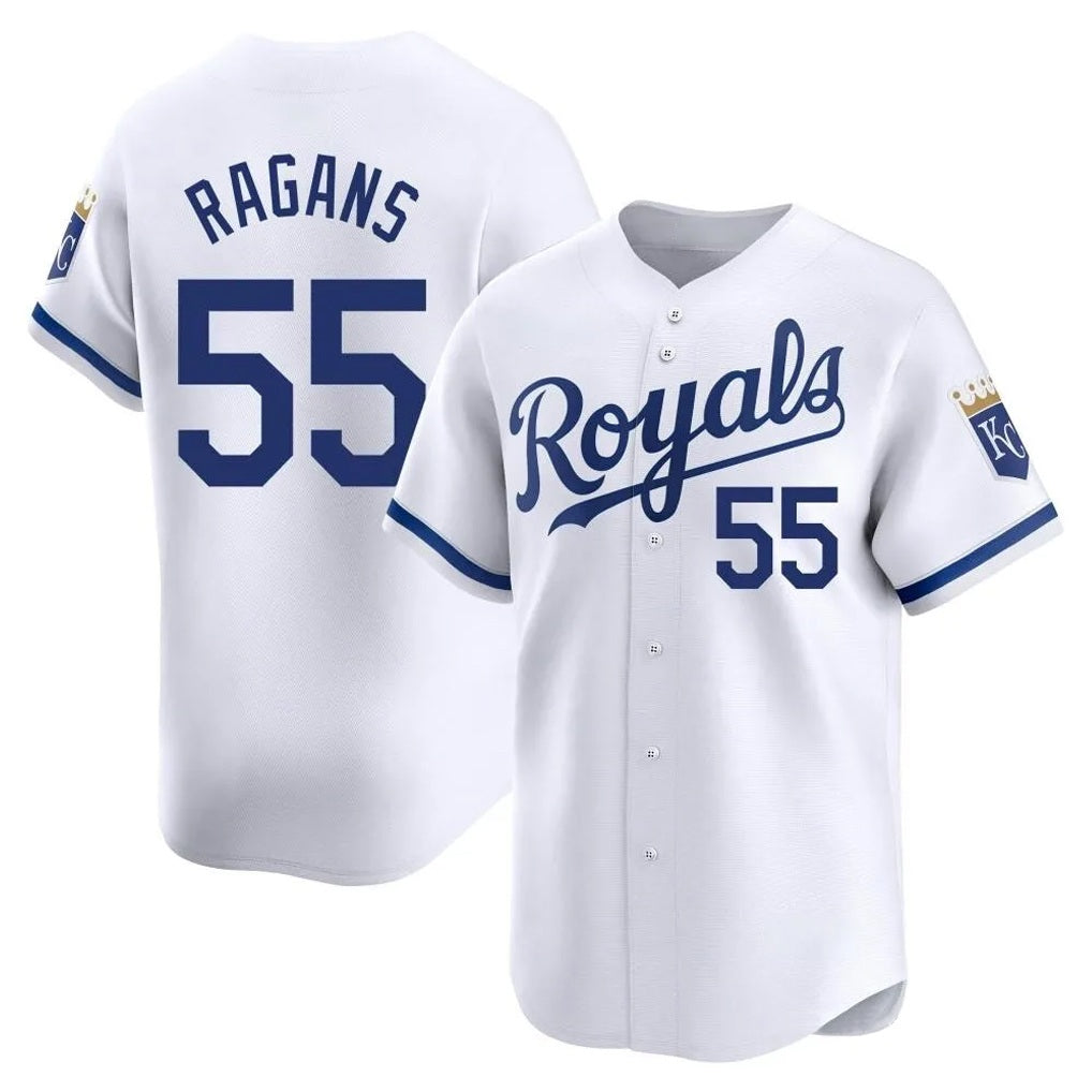 Kansas City Royals #55 Cole Ragans Player White FEDASGOGE Alt Limited Home Stitched Jerseys