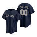 Custom New York Yankees Navy FEDASGOGE Stitched Cool Base Jersey