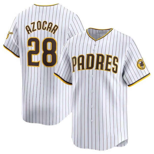 San Diego Padres #28 Jose Azocar White FEDASGOGE 2024 Home Limited Stitched Jersey