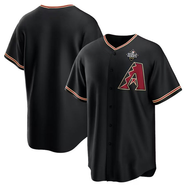 Arizona Diamondbacks Blank Black FEDASGOGE 2023 World Series Cool Base Stitched Jersey