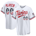 Custom Minnesota Twins 2026 All-Star Edition Stars & Stripes White FEDASGOGEStadium Pick-A-Player Jersey