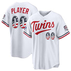 Custom Minnesota Twins 2026 All-Star Edition Stars & Stripes White FEDASGOGEStadium Pick-A-Player Jersey