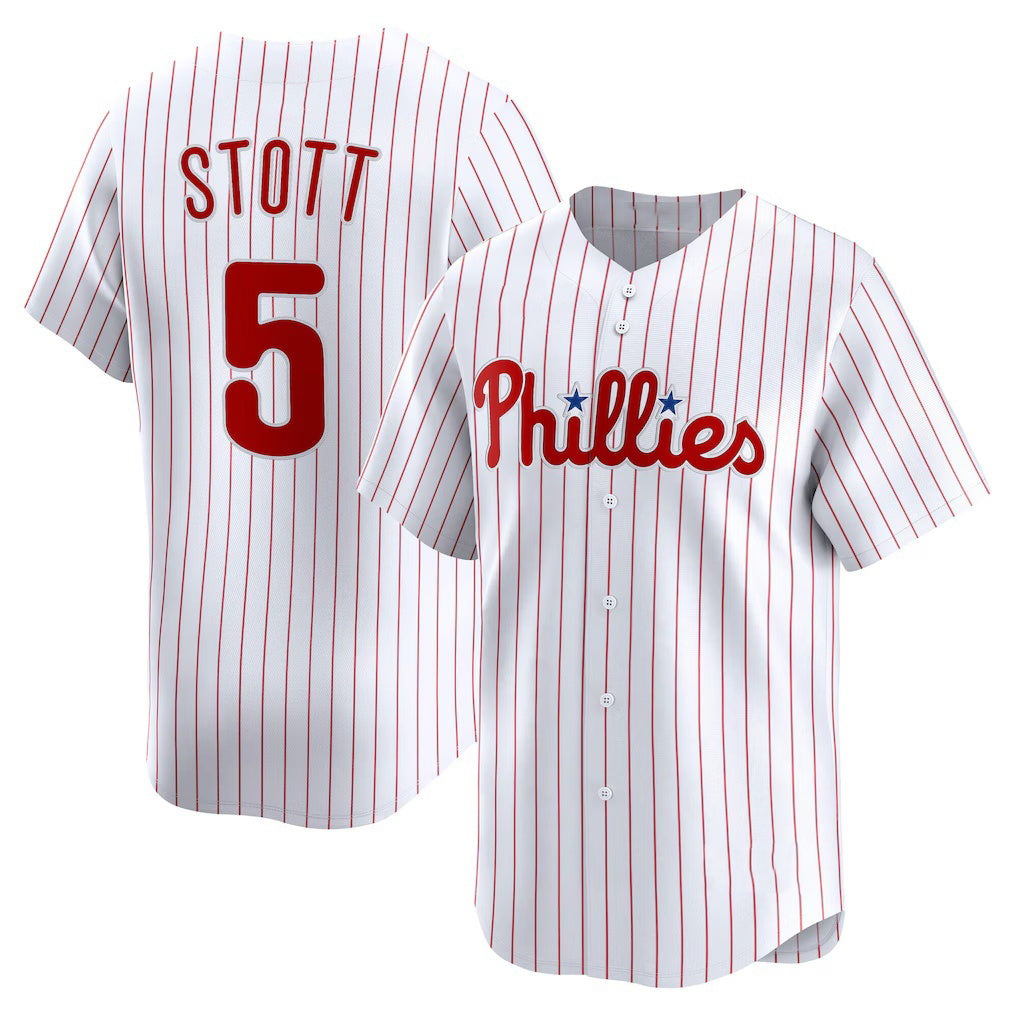 Philadelphia Phillies #5 Bryson Stott White FEDASGOGE Home Limited Player Jersey