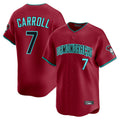 Arizona Diamondbacks #7 Corbin Carroll Player Red FEDASGOGE Limited Home Game Stitched Jerseys