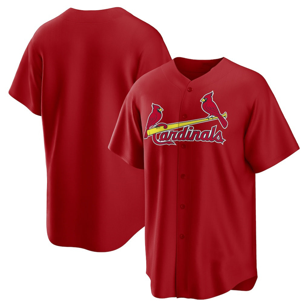 St. Louis Cardinals Red FEDASGOGE Alternate Replica Team Jersey
