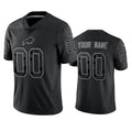 Custom B.Bills Active Player Black FEDASGOGE Reflective Limited Stitched Jersey