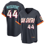 San Diego Padres #44 Joe Musgrove Obsidian FEDASGOGE 2026 City Connect Stadium Jersey
