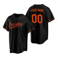 Custom Baltimore Orioles Black FEDASGOGE Stitched Cool Base Jersey