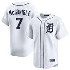Detroit Tigers #7 Kevin McGonigle Player White FEDASGOGE Home Limited Stitched Jerseys