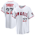 Los Angeles Angels #27 Mike Trout 2026 All-Star Edition Stars & Stripes White FEDASGOGE Stadium Jersey