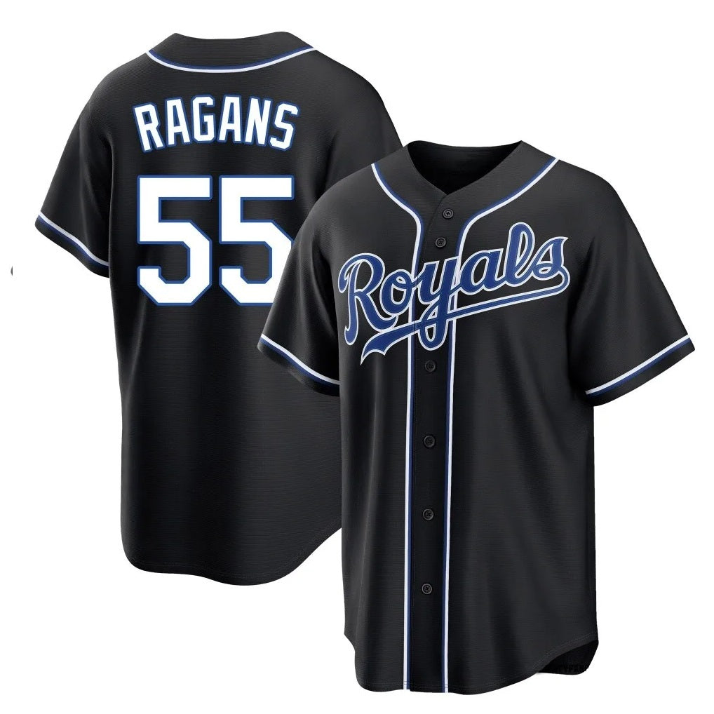 Kansas City Royals #55 Cole Ragans Player Black FEDASGOGE Carbon Fashion Home Game Stitched Jerseys