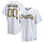 Custom Atlanta Braves Active Player 2022 All-Star Cool Base White FEDASGOGE Stitched Jersey