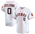 Houston Astros #0 Luis Guillorme White FEDASGOGE 2025 Home Limited Stitched Jersey