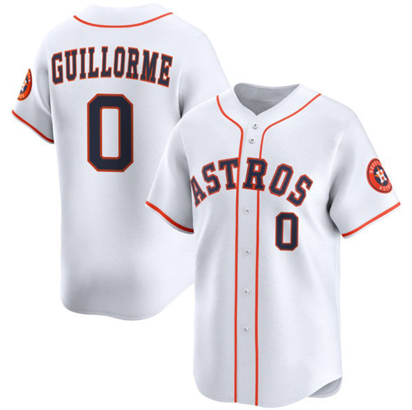 Houston Astros #0 Luis Guillorme White FEDASGOGE 2025 Home Limited Stitched Jersey