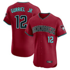 Arizona Diamondbacks #12 Lourdes Gurriel Jr Player Red FEDASGOGE Limited Elite Home Game Stitched Jerseys