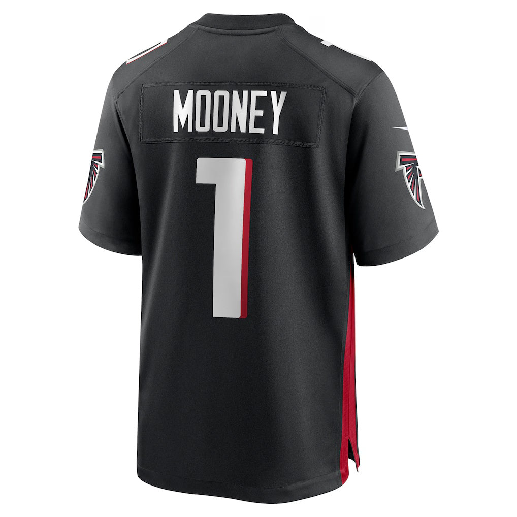A.Falcons #1 Darnell Mooney Black FEDASGOGE Team Game Jersey
