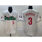 Philadelphia Phillies #3 Bryce Harper White FEDASGOGE Phanatic Limited Stitched Jersey