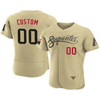 Custom Arizona Diamondbacks ACTIVE PLAYER 2021 Gold FEDASGOGE City Connect Flex Base Stitched Jersey