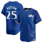 Minnesota Twins #25 Byron Buxton Royal FEDASGOGE 2024 City Connect Limited Stitched Jersey