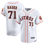 Houston Astros #71 Josh Hader Player White FEDASGOGE Home Limited Stitched Jerseys