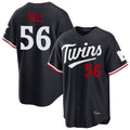 Minnesota Twins #56 Josh Bell Player Navy FEDASGOGEHome Game Stitched Jerseys
