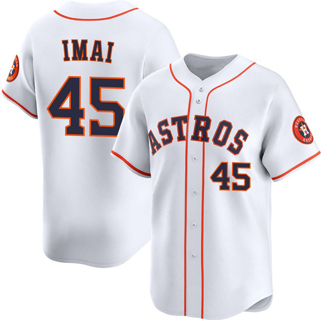 Houston Astros #45 Tatsuya Imai White FEDASGOGE 2026 Home Limited Stitched Jersey