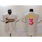 San Diego Padres #3 Jackson Merrill white FEDASGOGE Cool Base Stitched Jersey 2