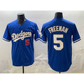 Los Angeles Dodgers #5 Freddie Freeman Royal FEDASGOGE Limited Stitched Jersey