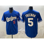 Los Angeles Dodgers #5 Freddie Freeman Royal FEDASGOGE Limited Stitched Jersey