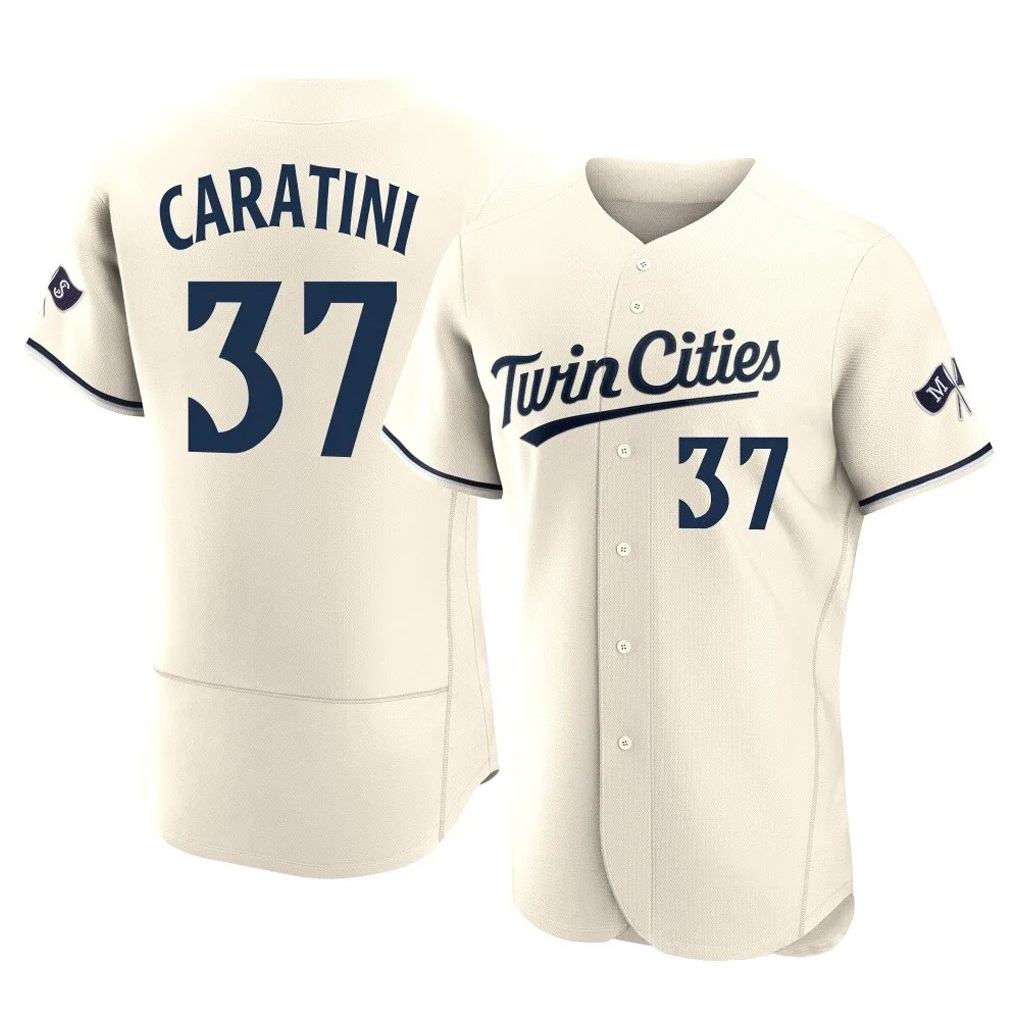 Minnesota Twins #37 Victor Caratini Player Cream FEDASGOGEHome Limited Elite Stitched Jerseys