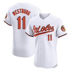 Baltimore Orioles #11 Jordan Westburg Player White FEDASGOGE Limited Elite Home Game Stitched Jerseys