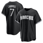 Arizona Diamondbacks #7 Corbin Carroll Player Black FEDASGOGE Game Home Stitched Jerseys