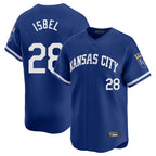 Kansas City Royals #28 Kyle Isbel Player Royal FEDASGOGE Limited Home Stitched Jerseys