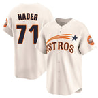 Houston Astros #71 Josh Hader Player Cream FEDASGOGE Throwback Cooperstown Collection Limited Stitched Jerseys